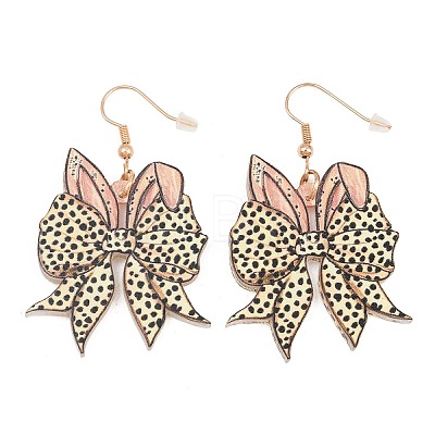 Teachers' Day Acrylic Dangle Earrings EJEW-I325-01G-05-1