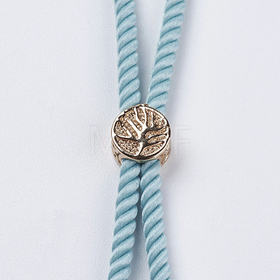 Nylon Twisted Cord Bracelet Making MAK-F018-09G-RS-1