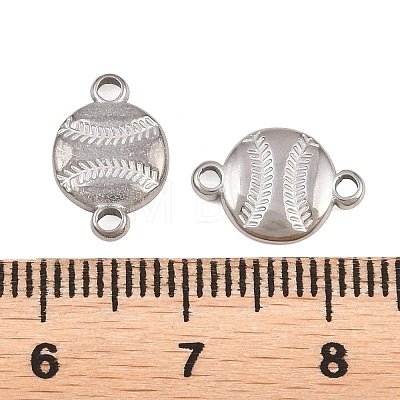 304 Stainless Steel Sports Ball Links Connector Charms STAS-Z203-10P-02-1