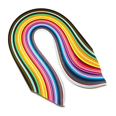 Rectangle 50 Colors Quilling Paper Strips DIY-R041-09-1