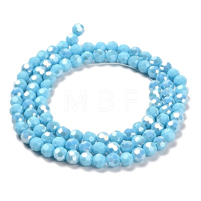 Opaque Glass Beads Stands X-EGLA-A035-P6mm-B08-1