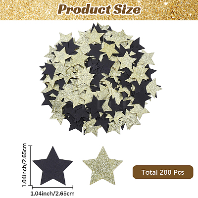 200Pcs Star Paper Confetti DIY-CN0003-85A-1