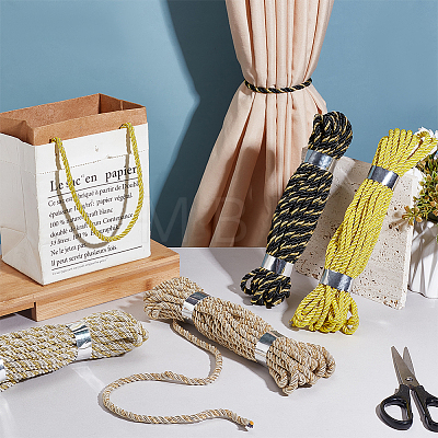 4 Rolls 4 Colors Polyester Cord OCOR-PH0005-11-1