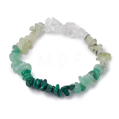 7Pcs Gemstone Stretch Bracelet Sets BJEW-JB11012-1