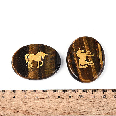 Natural Tiger Eye Cabochons G-T143-28E-1