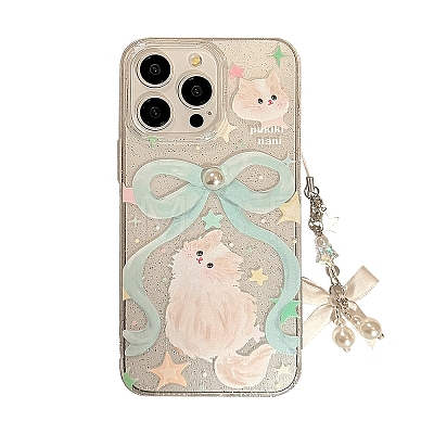 Cute Cartoon Cat TPU Plastic Mobile Phone Cover PW-WGF333E-08-1