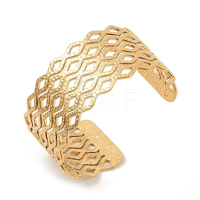 Hollow Wide Version Open Cuff Bangles BJEW-U006-03G-05-1