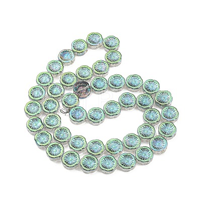 Electroplate Glass Beads Strands EGLA-G037-10A-1