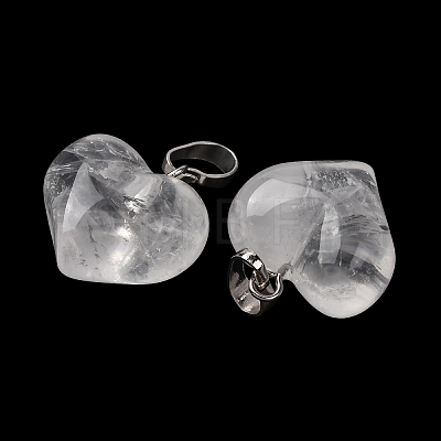 Natural Quartz Crystal Pendants G-B188-04P-07-1