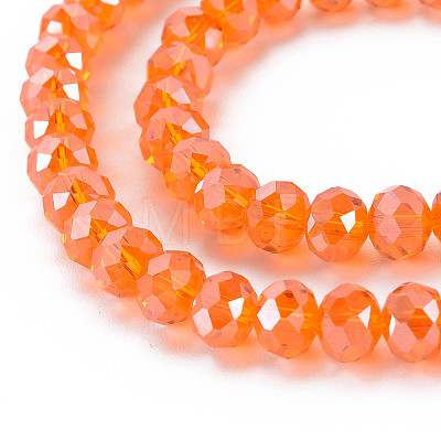 Electroplate Glass Beads Strands EGLA-A044-T1mm-A25-1