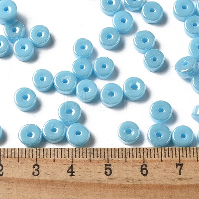 Opaque Colours Luster Glass Seed Beads SEED-E001-P3x6mm-A06-1