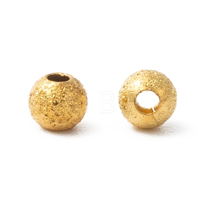 Brass Textured Beads KK-EC247-M-1