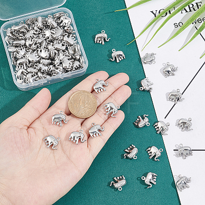 Unicraftale 100Pcs 304 Stainless Steel Charms STAS-UN0041-78-1