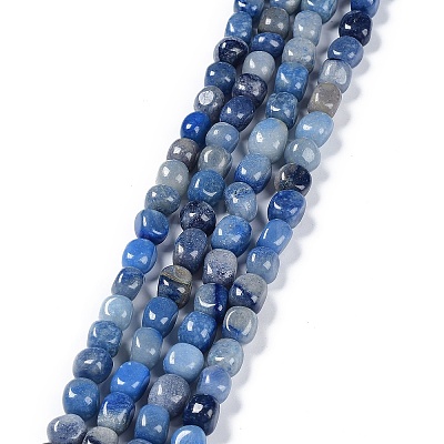 Natural Blue Aventurine Beads Strands G-C038-02D-1