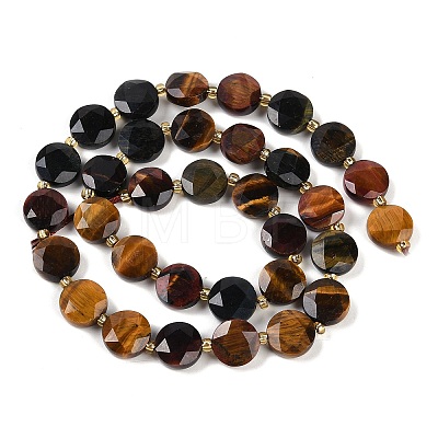 Natural Tiger Eye Beads Strands G-C116-A31-01-1