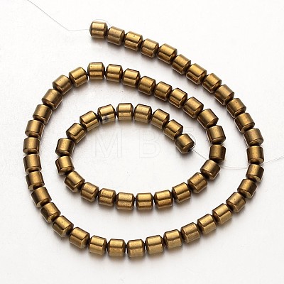 Electroplate Non-magnetic Synthetic Hematite Bead Strands G-F300-28-03-1