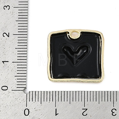 Rack Plating Alloy Enamel Pendants PALLOY-P309-04G-01-1