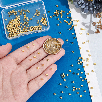 300Pc Brass Spacer Beads FIND-UN0015-46G-1