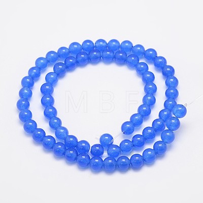 Natural & Dyed Malaysia Jade Bead Strands X-G-A146-6mm-A21-1