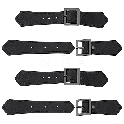 4Pcs Leather Sew on Toggle Buckles FIND-FG0005-62B-1