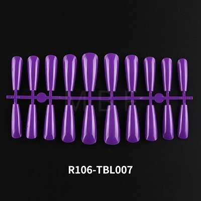Solid Color Plastic Seamless Toe False Nail MRMJ-R106-TBL007-1