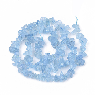 Natural Aquamarine Beads Strands G-S363-019-1