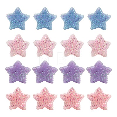 80Pcs 4 Colors Opaque Acrylic Beads MACR-FS0001-01A-1