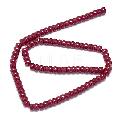 Lab Grown Red Corundum Beads Strands G-G106-O01-01-1-1