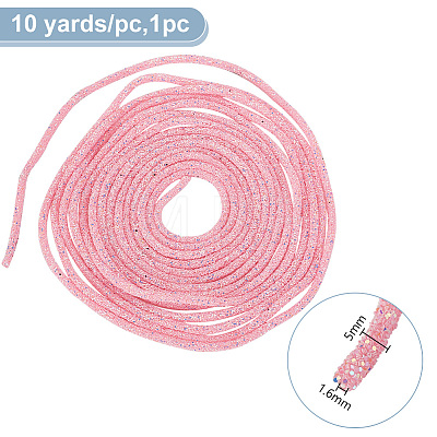 10 Yards PVC Tubular Synthetic Rubber Cord RCOR-WH0003-04B-1