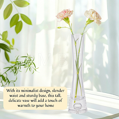 6Pcs 2 Styles Transparent Glass Vase AJEW-GA0010-49-1