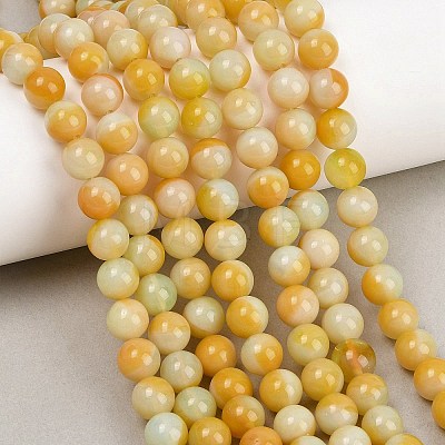 Handmade Lampwork Beads Strand LAMP-B056-8mm-09-1