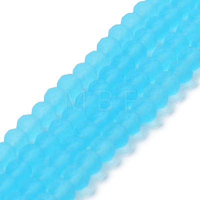 Transparent Glass Beads Strands X-EGLA-A044-T8mm-MD08-1