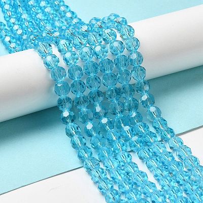 Transparent Glass Beads EGLA-A035-T8mm-D08-1