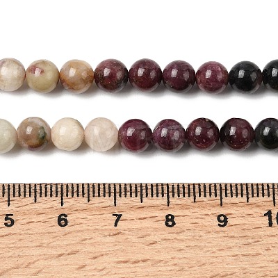 Natural Multicolor Tourmaline Beads Strands G-A293-B04-01-1