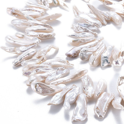 Natural Keshi Pearl Beads Strands PEAR-S020-J01-1