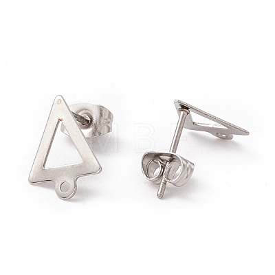 201 Stainless Steel Stud Earring Findings EJEW-A071-19P-1