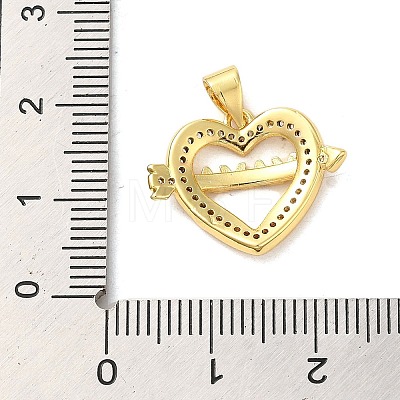 Mother's Day Brass Micro Pave Clear Cubic Zirconia Pendants FIND-Z041-20G-1