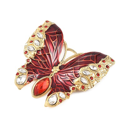 304 Stainless Steel Enamel with Rhinestone Pendants STAS-Z186-06G-02-1