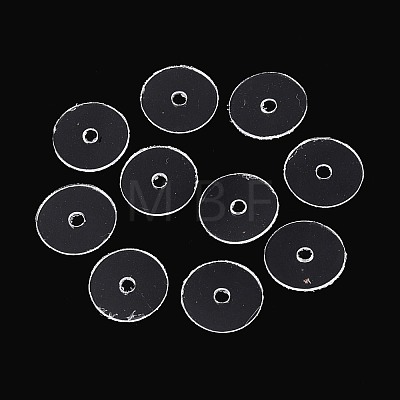 50Pcs Transparent PVC Insulating Gaskets PVC-T006-10mm-01-1
