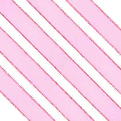 2 Rolls Polyester Mesh Ribbons SRIB-TA0003-42B-1