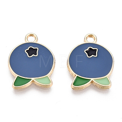 Light Gold Plated Alloy Pendants ENAM-T009-24-1