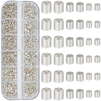 3500Pcs Brass Crimp Beads KK-PA0001-13S-1