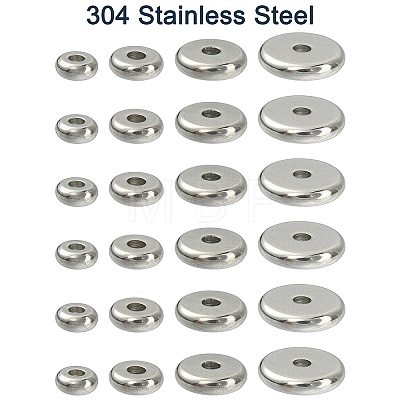 80Pcs 4 Style 304 Stainless Steel Beads STAS-YW0001-85-1