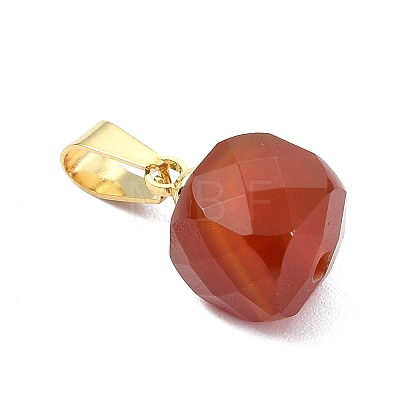 Natural Carnelian Pendants PALLOY-JF05312-1