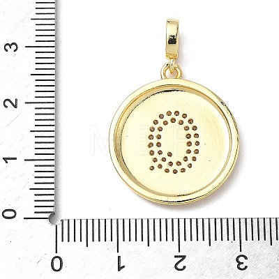 Brass Micro Pave Clear Cubic Zirconia Pendants KK-L253-17G-Q-1