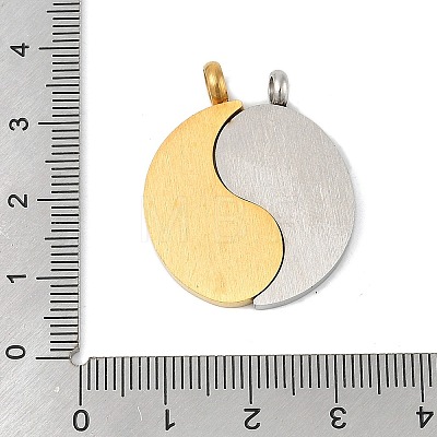 304 Stainless Steel Split Pendants STAS-U040-11A-1