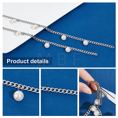   2M 304 Stainless Steel Cuban Link Chain CHS-PH0001-06-1