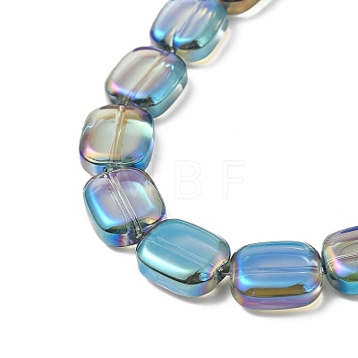 Transparent Electroplate Glass Bead Strands EGLA-P049-02A-FR05-1