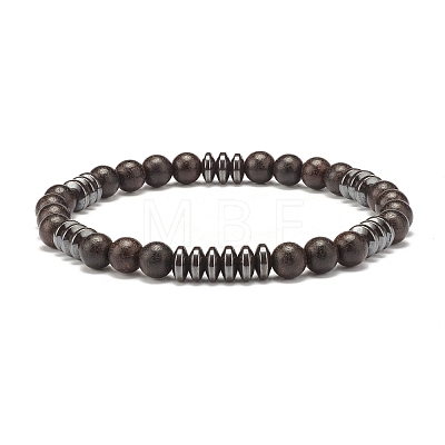 Beads Stretch Bracelets Set BJEW-JB07342-1