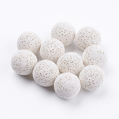 Unwaxed Natural Lava Rock Beads G-I190-16mm-B03-1